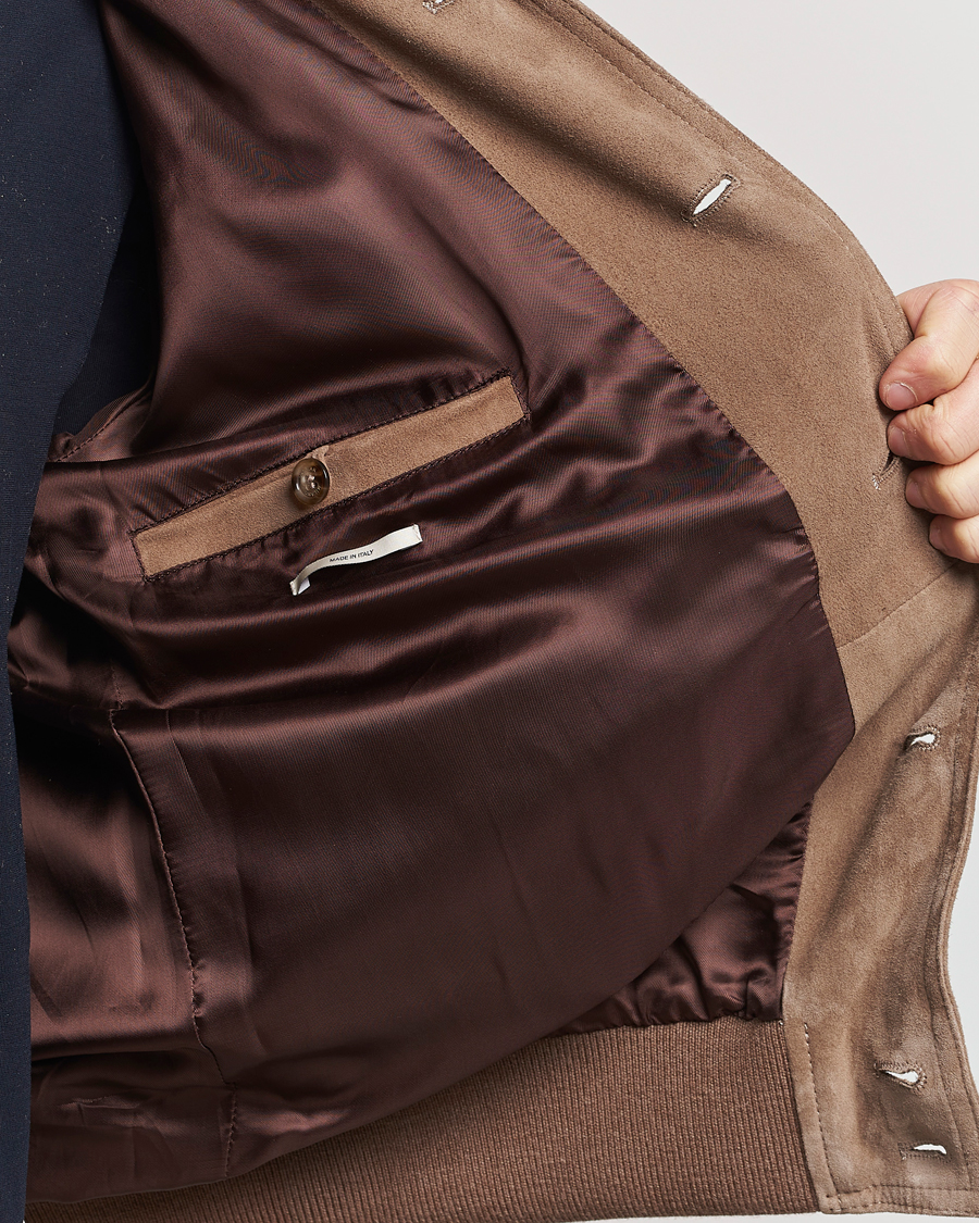 Uomini | Giacche | Valstar | Valstarino Suede Jacket Greige