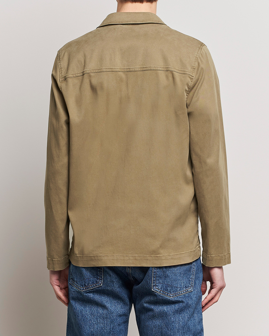 Uomini | Giacche | Altea | Soft Cotton Shirt Jacket Olive