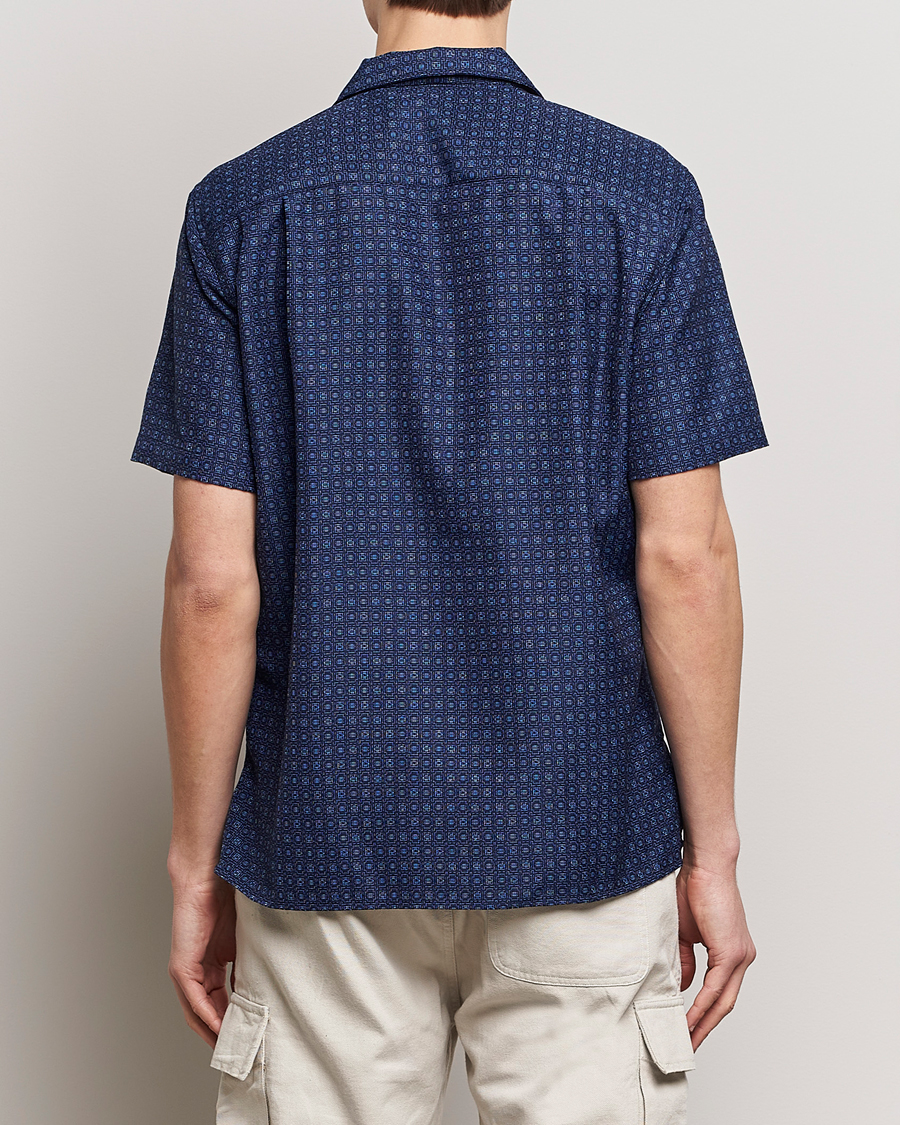 Uomini | Camicie | Gitman Vintage | Japanese Dobby Camp Shirt Navy