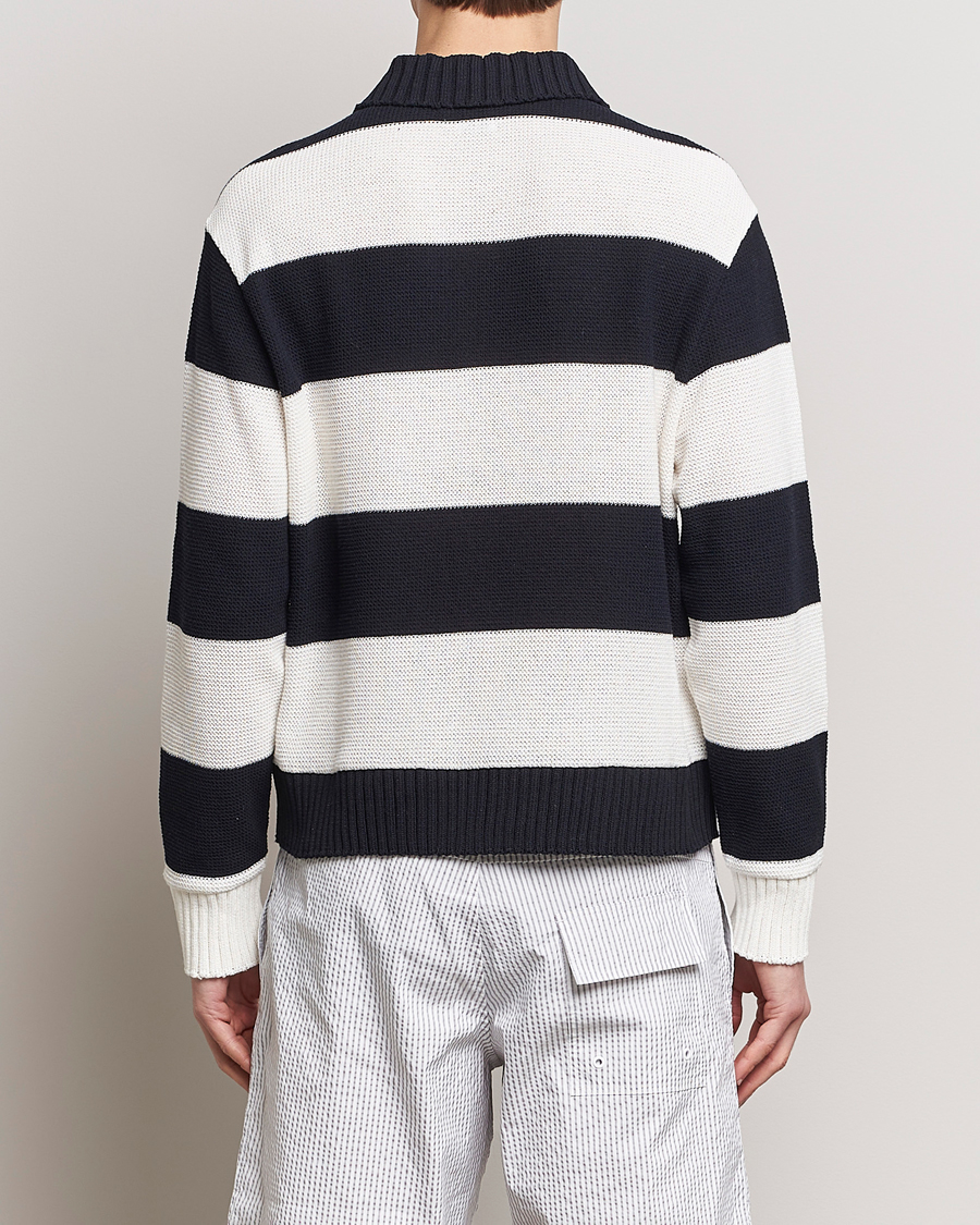 Uomini | Maglieria | Thom Browne | Long Sleeve Rugby White/Navy