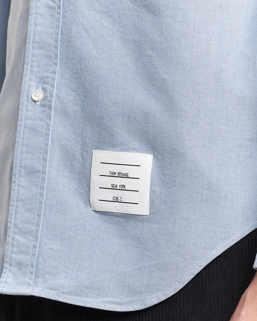 Uomini | Camicie | Thom Browne | Contrast Placket Oxford Shirt Light Blue
