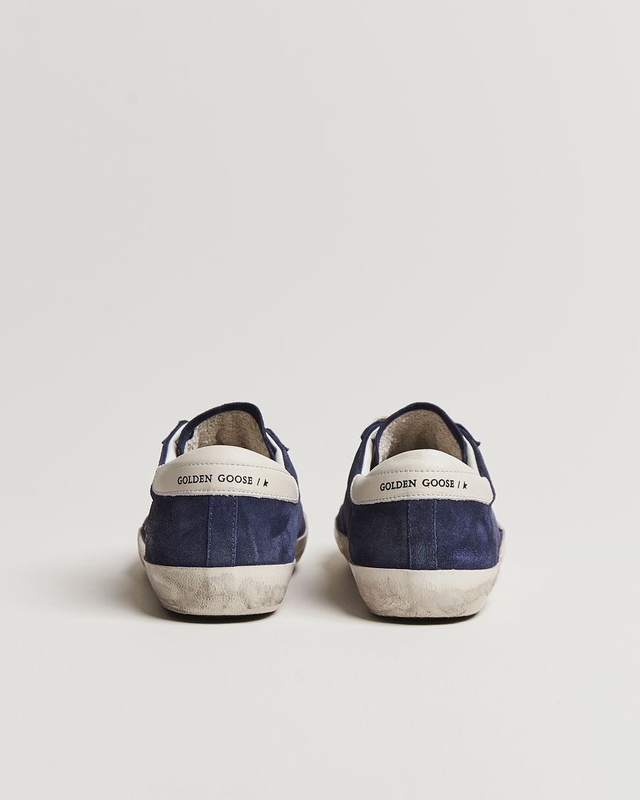 Uomini | Golden Goose Deluxe Brand Super-Star Sneaker Navy/White | Golden Goose | Deluxe Brand Super-Star Sneaker Navy/White