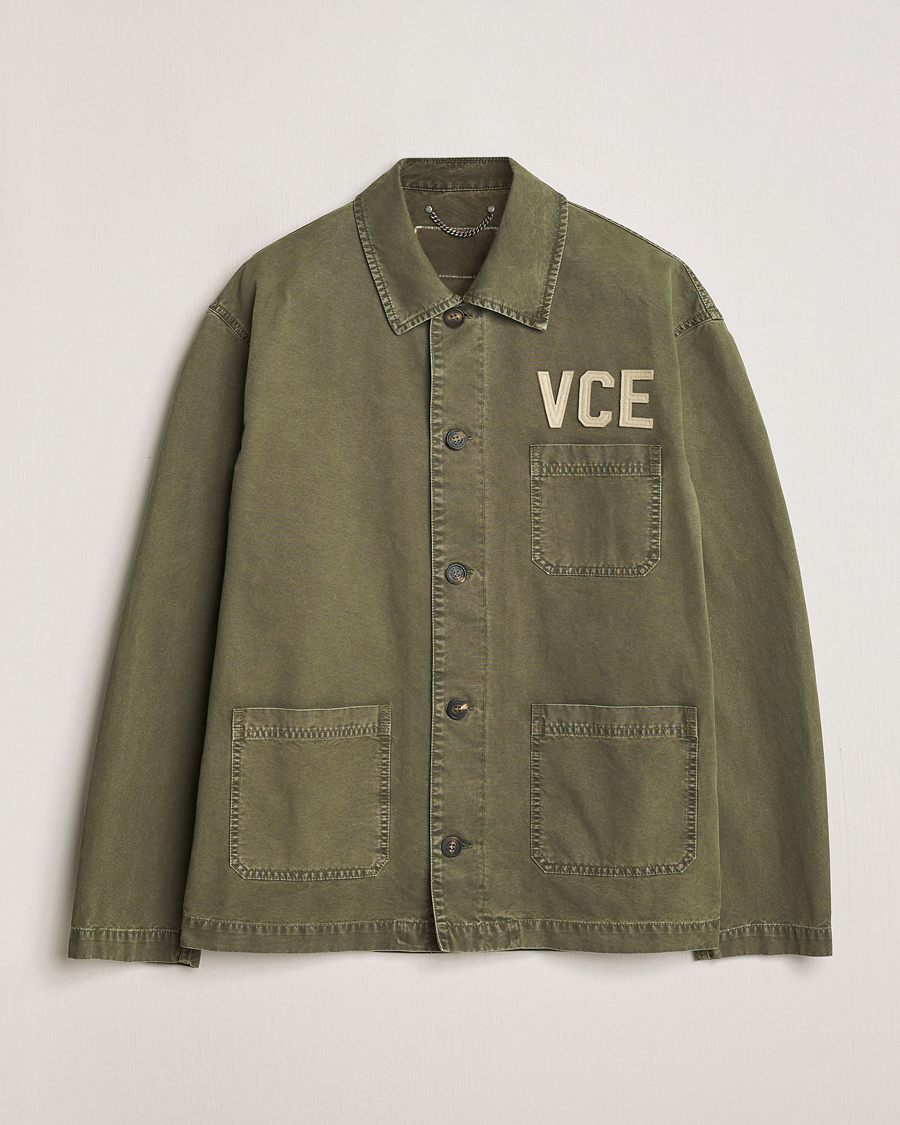 Uomini | Giacche | Golden Goose | Deluxe Brand Garment Dyed Work Shirt Military Green