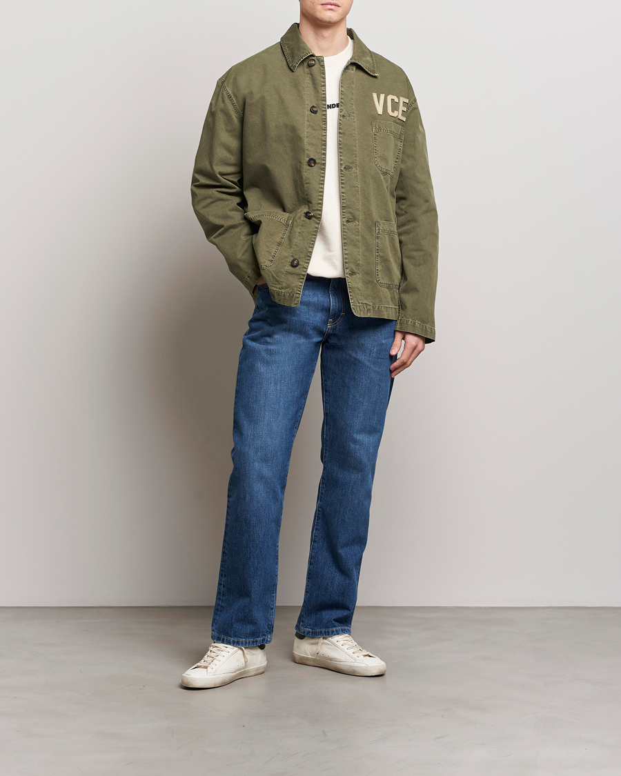 Uomini | Giacche | Golden Goose | Deluxe Brand Garment Dyed Work Shirt Military Green