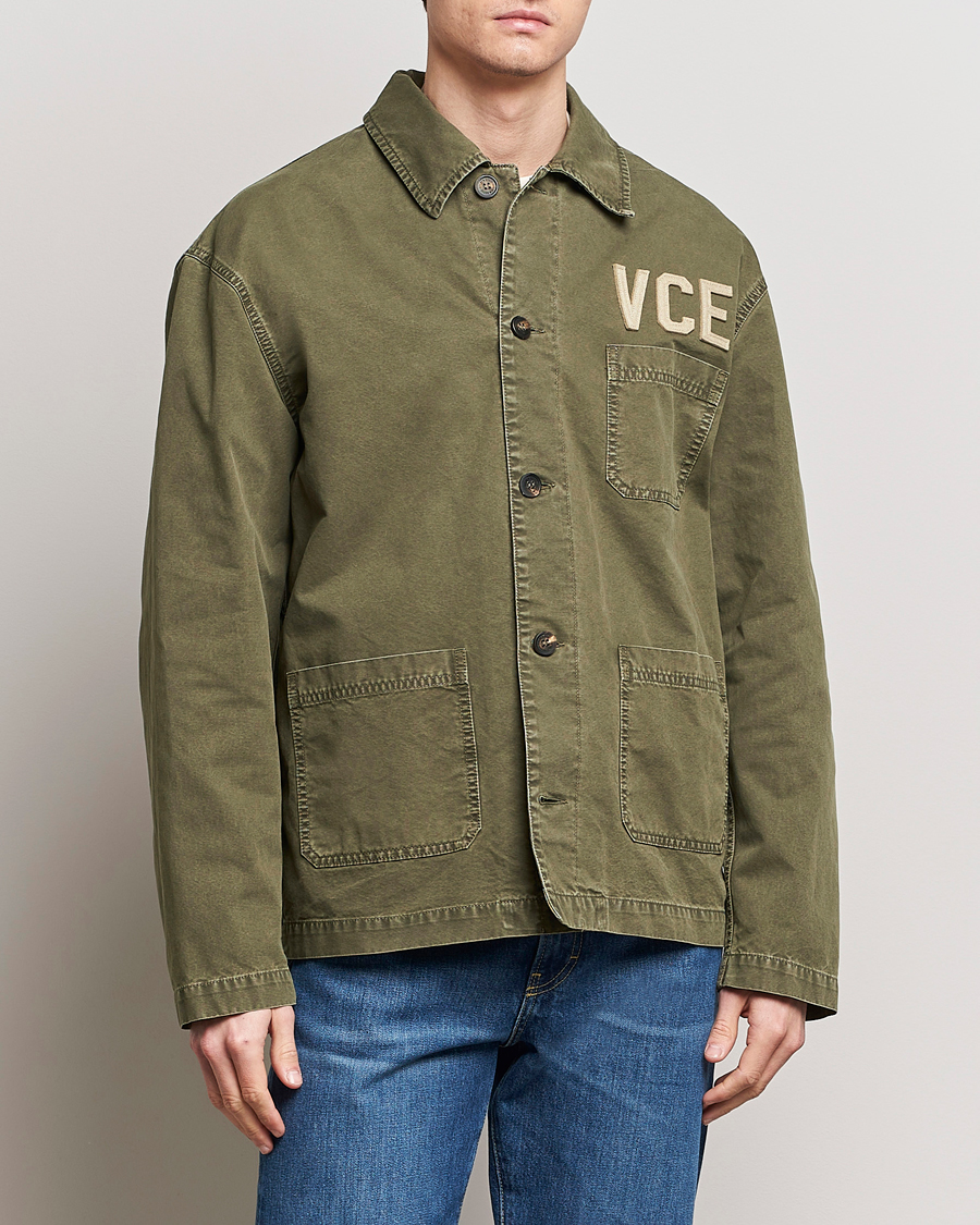 Uomini | Giacche | Golden Goose | Deluxe Brand Garment Dyed Work Shirt Military Green
