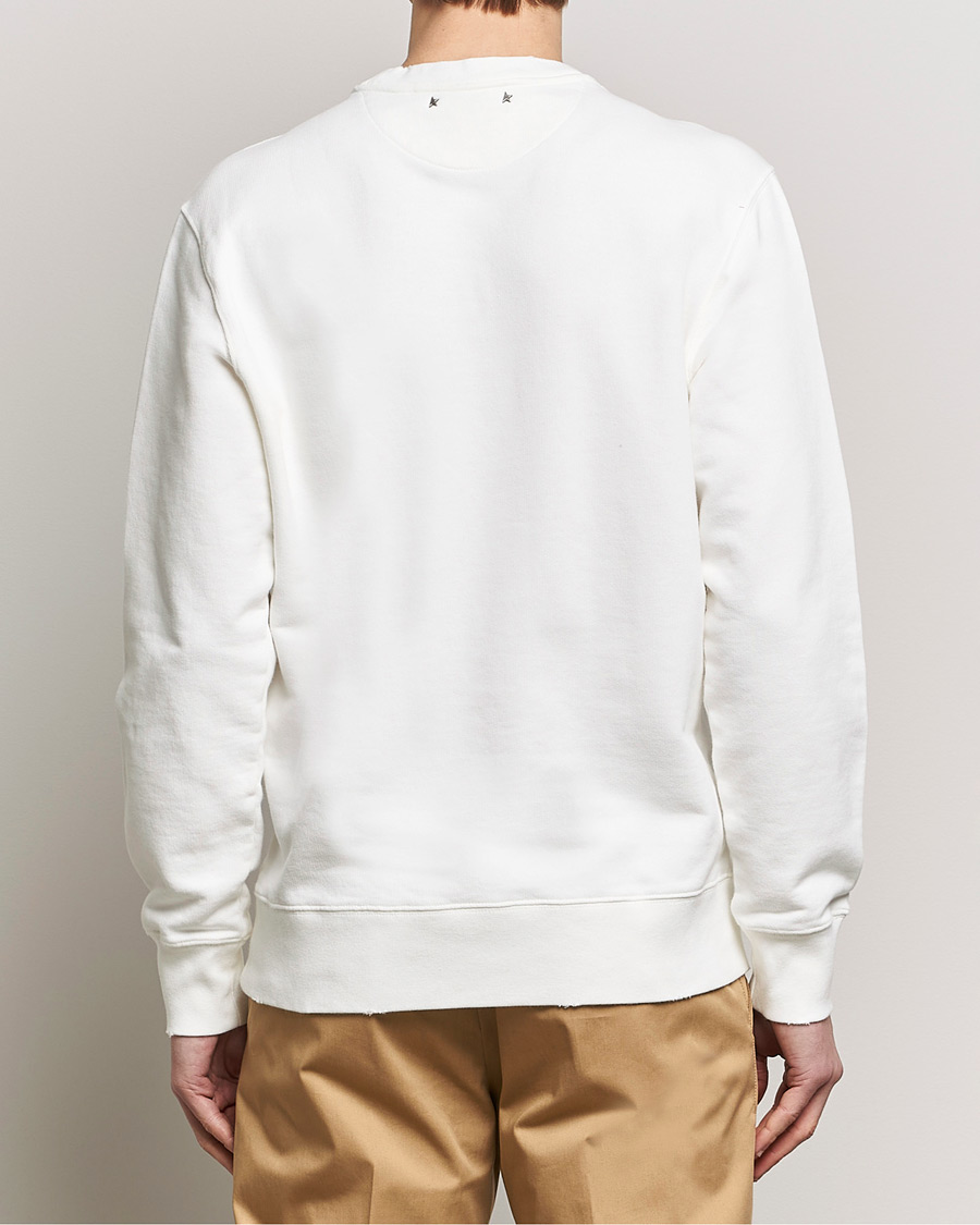 Uomini | Maglieria | Golden Goose | Deluxe Brand Distressed Jersey Sweatshirt Vintage White
