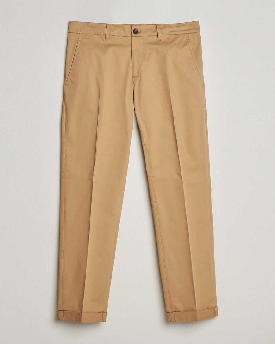 Uomini | Pantaloni | Golden Goose | Deluxe Brand Comfort Cotton Chinos Beige