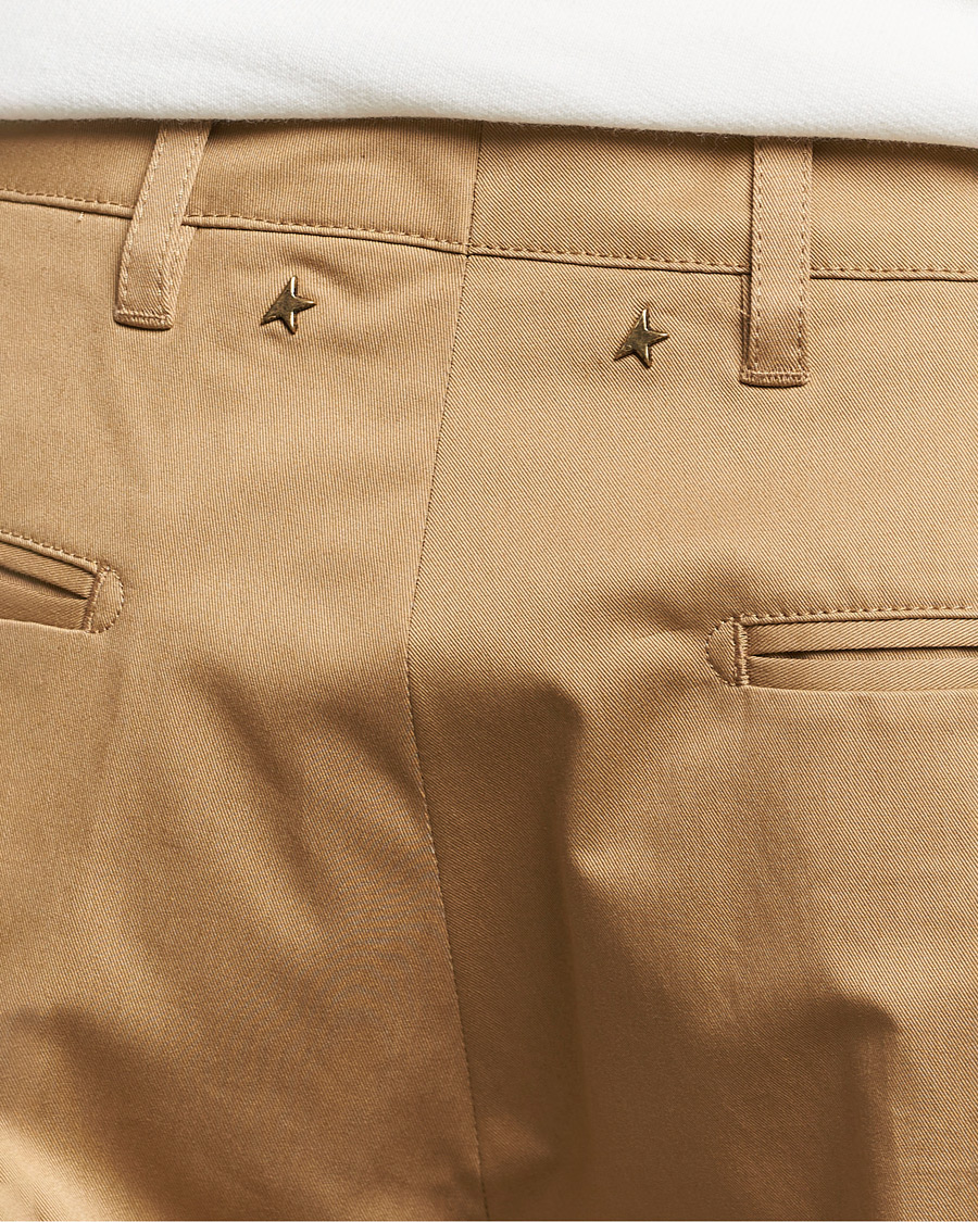 Uomini | Pantaloni | Golden Goose | Deluxe Brand Comfort Cotton Chinos Beige