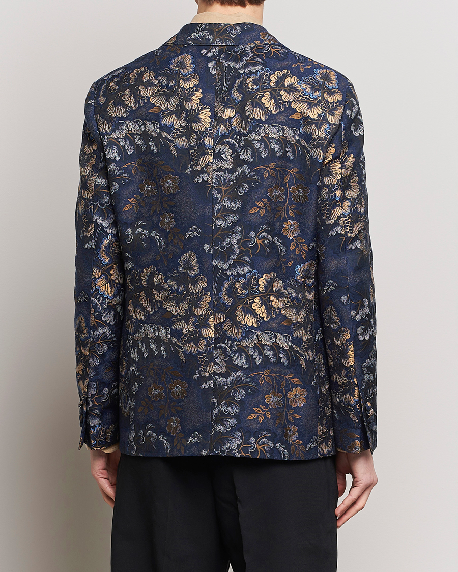 Uomini | Blazers | Etro | Floral Jacquard Evening Jacket Navy