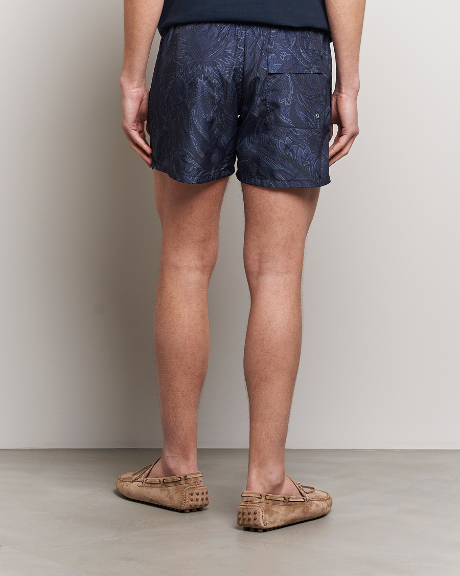 Uomini | Costumi da bagno | Etro | Tonal Paisley Swim Shorts Blue