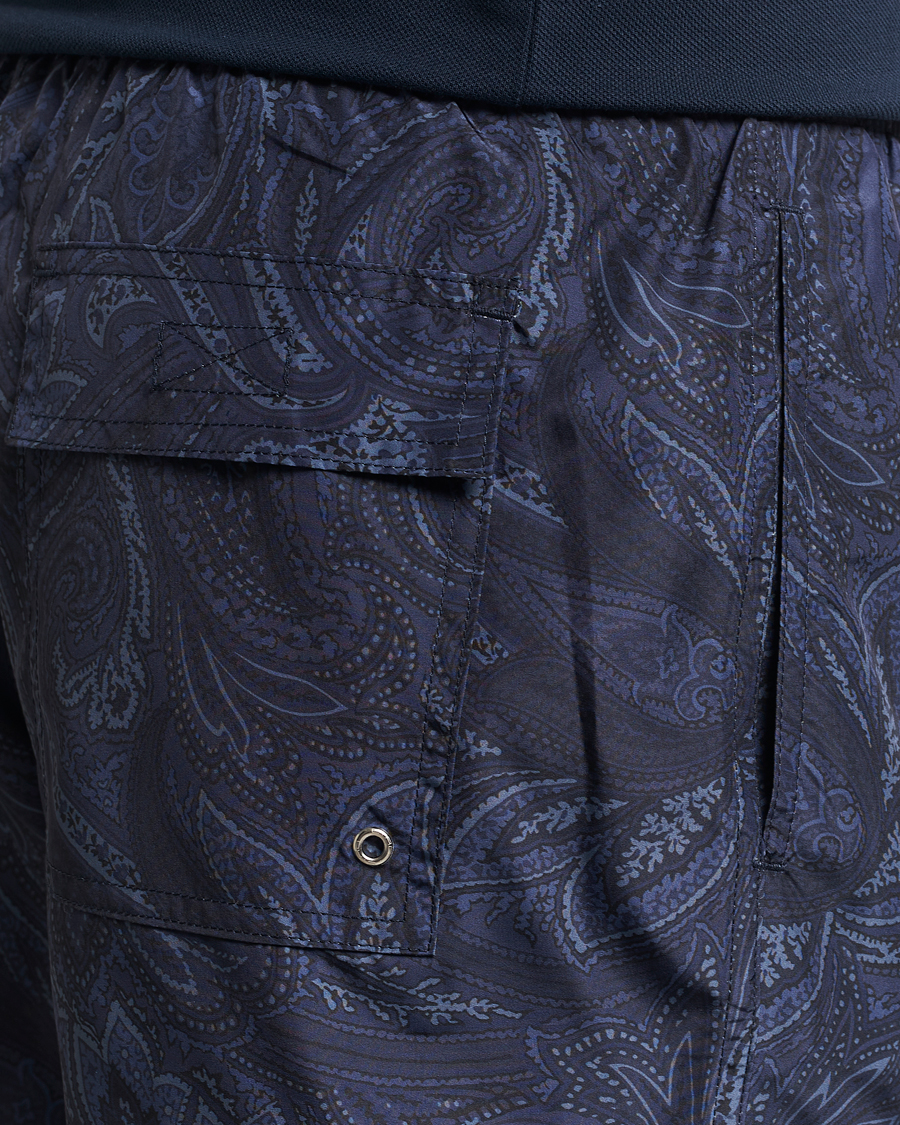 Uomini | Costumi da bagno | Etro | Tonal Paisley Swim Shorts Blue