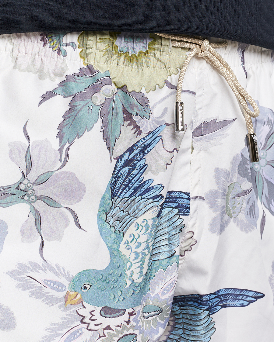 Uomini | Costumi da bagno | Etro | Floral Printed Swim Shorts Light Grey