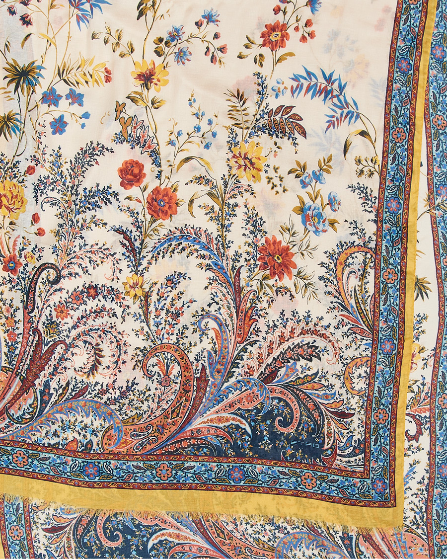 Uomini | Etro Modal/Cashmere Printed Scarf Yellow | Etro | Modal/Cashmere Printed Scarf Yellow