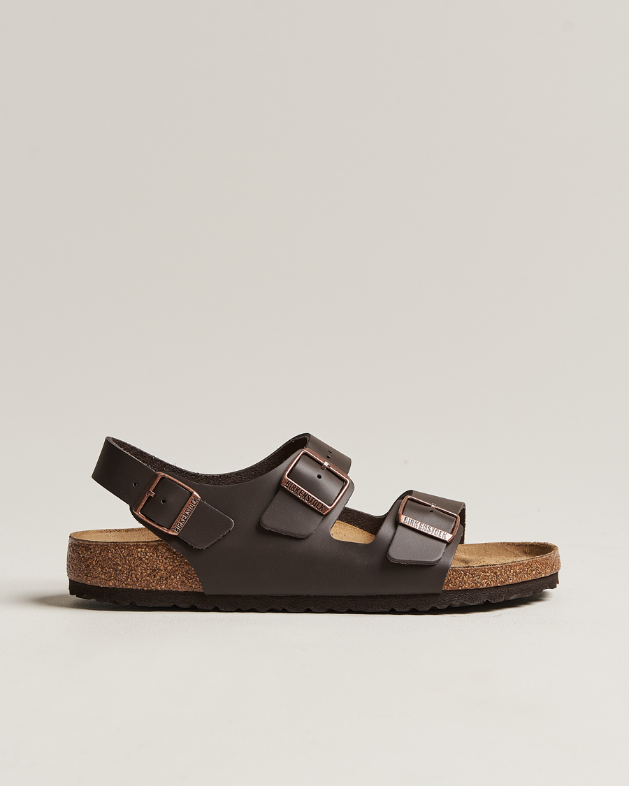 Uomini | Sandali & Diapositive | BIRKENSTOCK | Milano Classic Footbed Dark Brown Leather