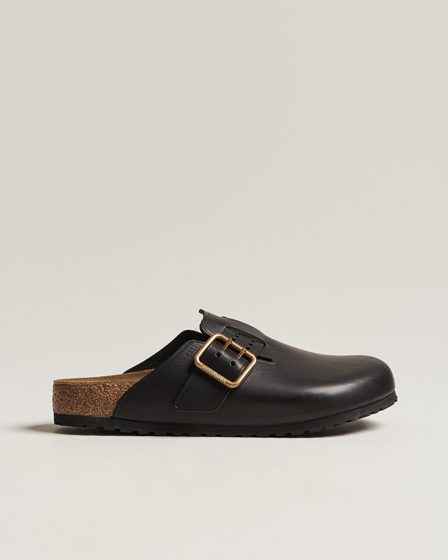 Uomini | BIRKENSTOCK Boston Bold Black Leather | BIRKENSTOCK | Boston Bold Black Leather