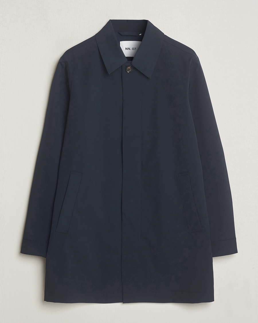 Uomini | Giacche | NN07 | Kim Waterproof Car Coat Navy Blue