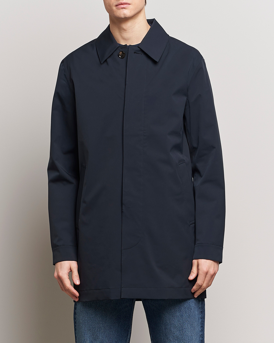 Uomini | Giacche | NN07 | Kim Waterproof Car Coat Navy Blue