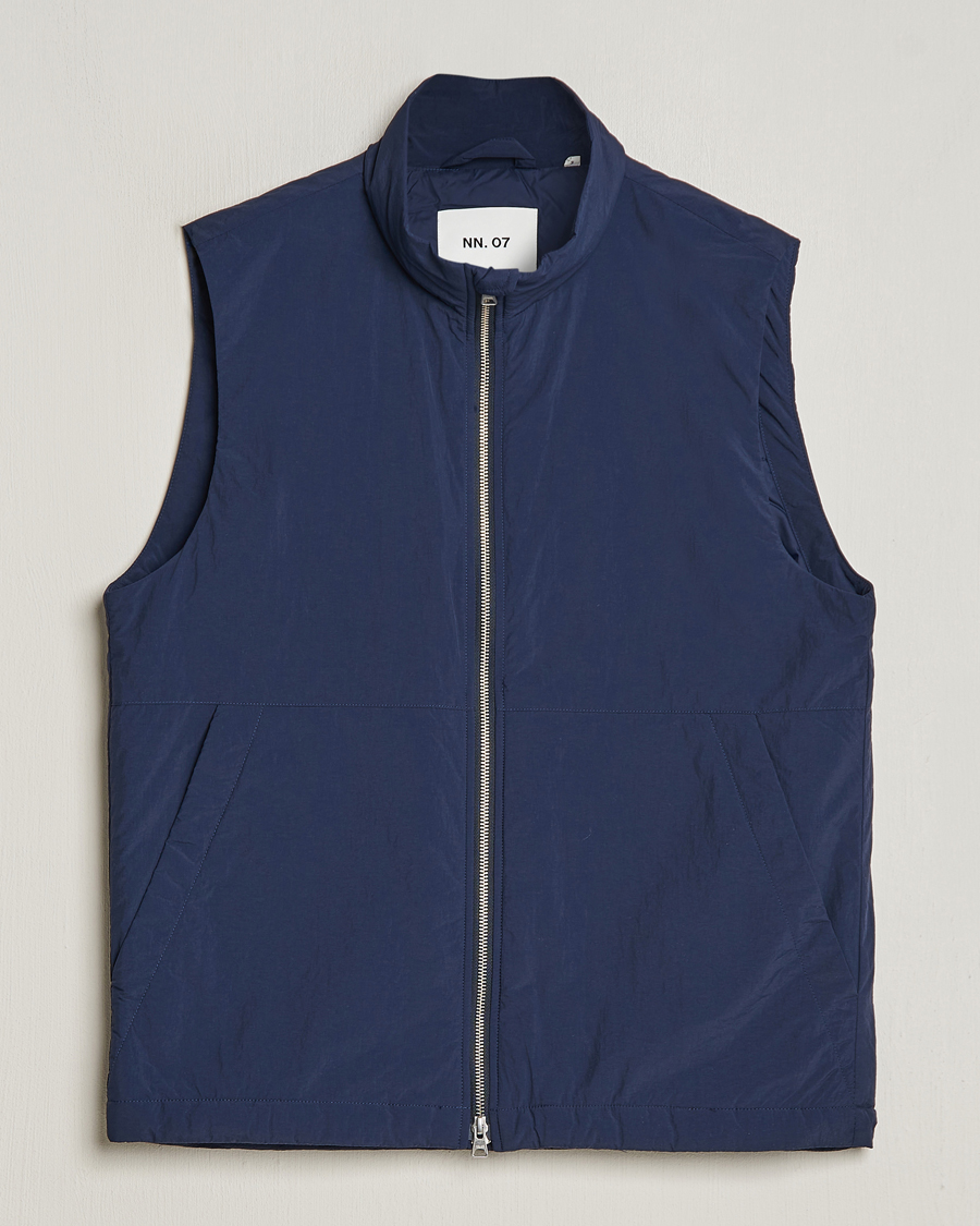 Uomini | Giacche | NN07 | Zack Recycled Vest Navy Blue