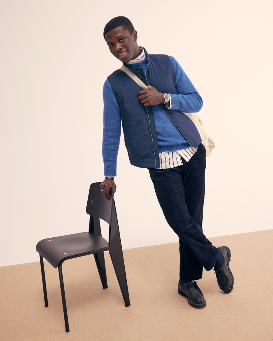 Uomini | Giacche | NN07 | Zack Recycled Vest Navy Blue