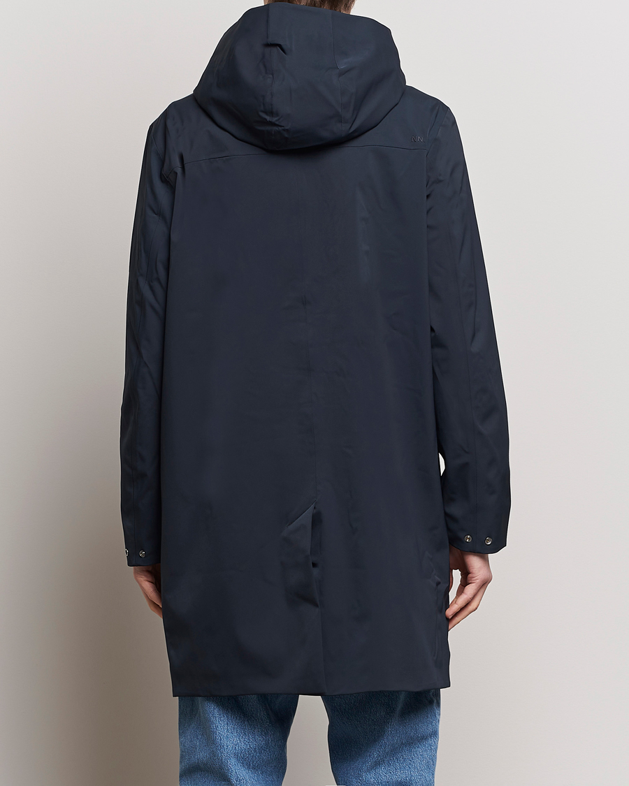 Uomini | Giacche | NN07 | Knox Hooded Coat Navy Blue