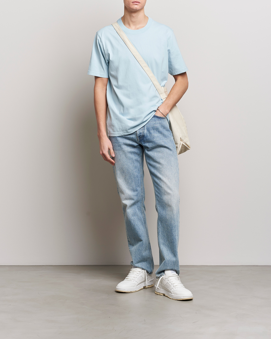 Uomini | T-shirt | NN07 | Adam Pima Crew Neck T-Shirt Winter Sky