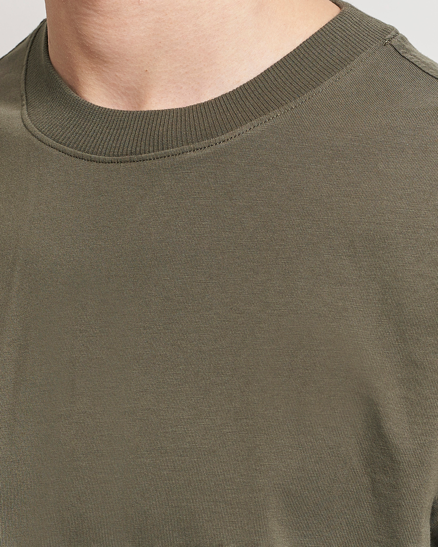 Uomini | T-shirt | NN07 | Adam Pima Crew Neck T-Shirt Capers Green
