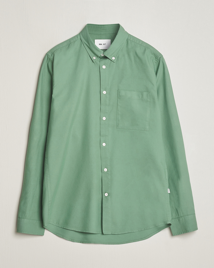 Uomini | Camicie | NN07 | Arne Tencel Shirt Hedge Green