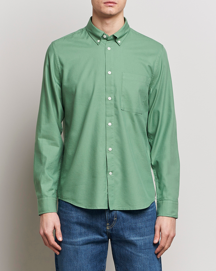 Uomini | Camicie | NN07 | Arne Tencel Shirt Hedge Green