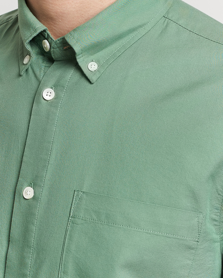 Uomini | Camicie | NN07 | Arne Tencel Shirt Hedge Green