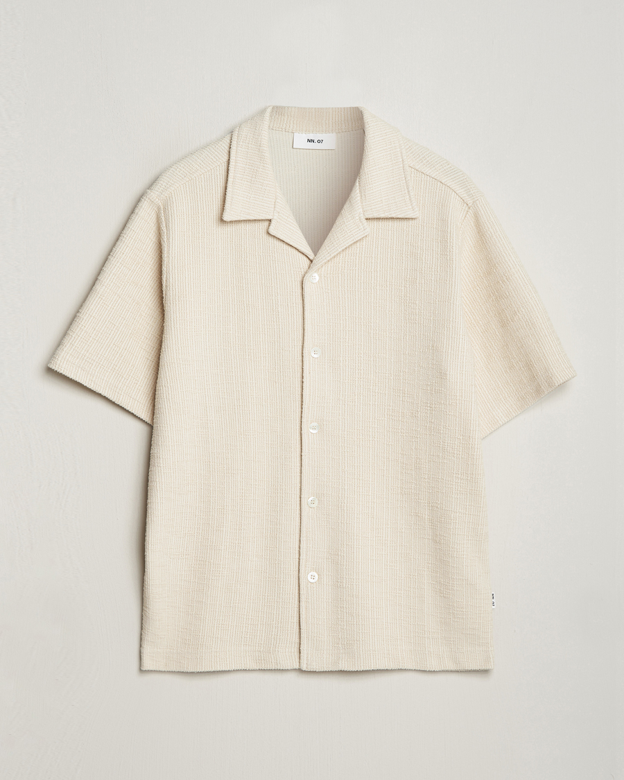Uomini | Camicie | NN07 | Julio Short Sleeve Shirt Ecru