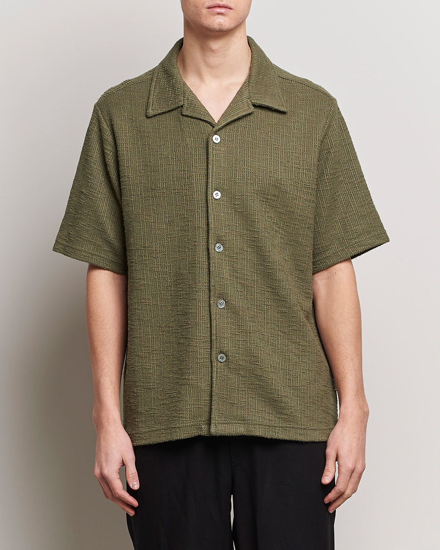 Uomini | Camicie | NN07 | Julio Short Sleeve Shirt Capers Green