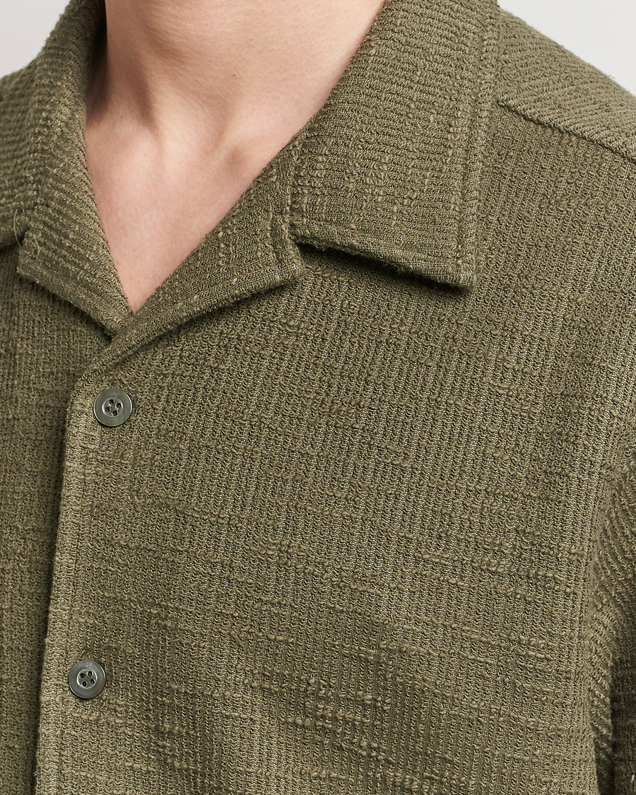 Uomini | Camicie | NN07 | Julio Short Sleeve Shirt Capers Green