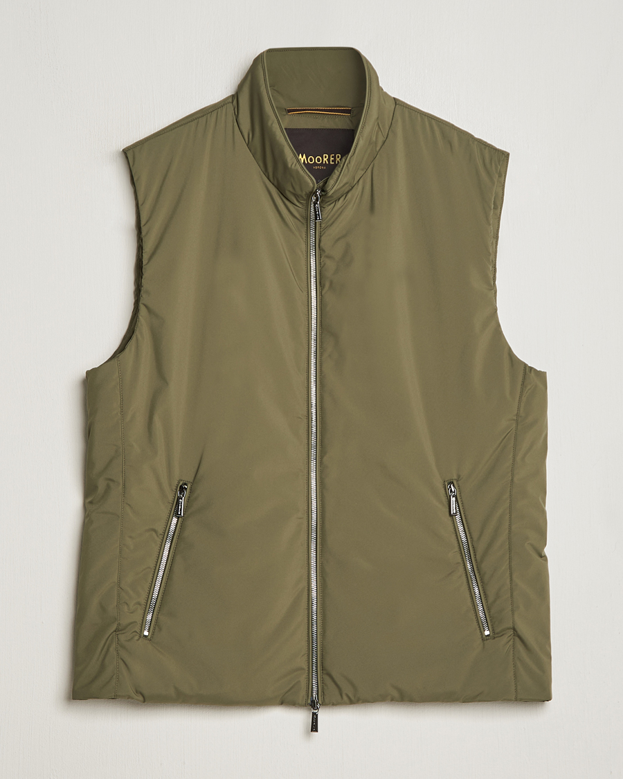 Uomini | Giacche | MooRER | Senio Padded Vest Green