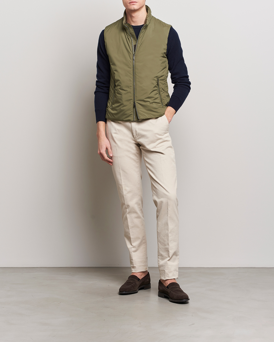 Uomini | Giacche | MooRER | Senio Padded Vest Green