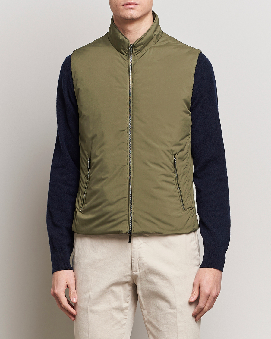 Uomini | Giacche | MooRER | Senio Padded Vest Green