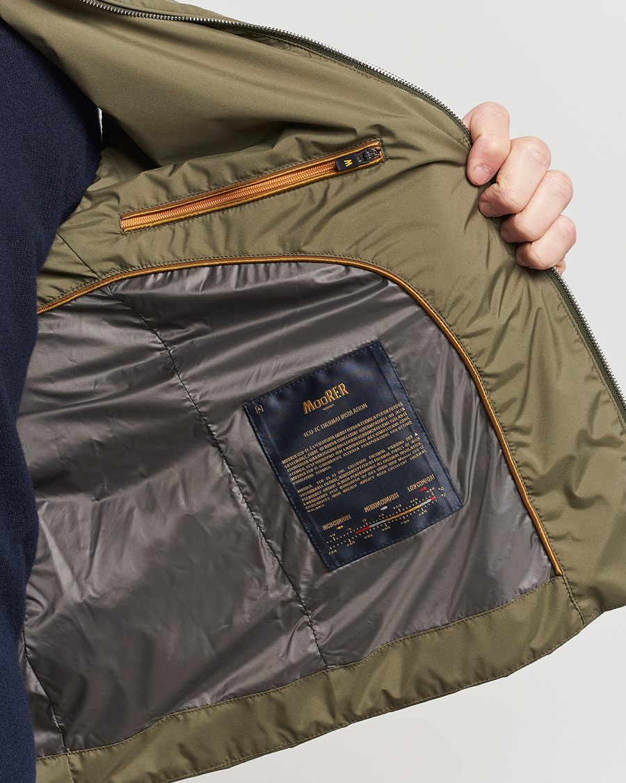 Uomini | Giacche | MooRER | Senio Padded Vest Green