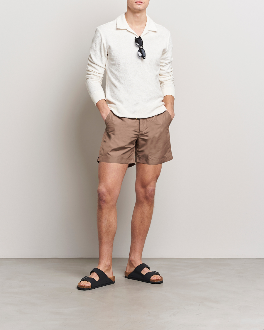 Uomini | Costumi da bagno | Orlebar Brown | Bulldog Drawcord Swimshorts Plum Wine