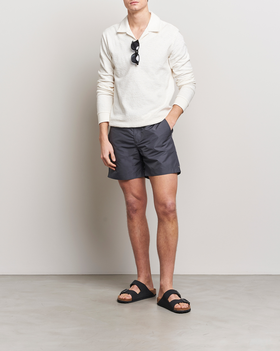 Uomini | Costumi da bagno | Orlebar Brown | Bulldog Drawcord Swimshorts Piranha Grey