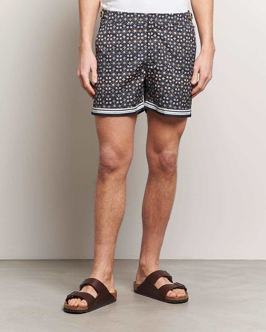 Uomini | Costumi da bagno | Orlebar Brown | Bulldog Fiore Swimshorts Night Iris