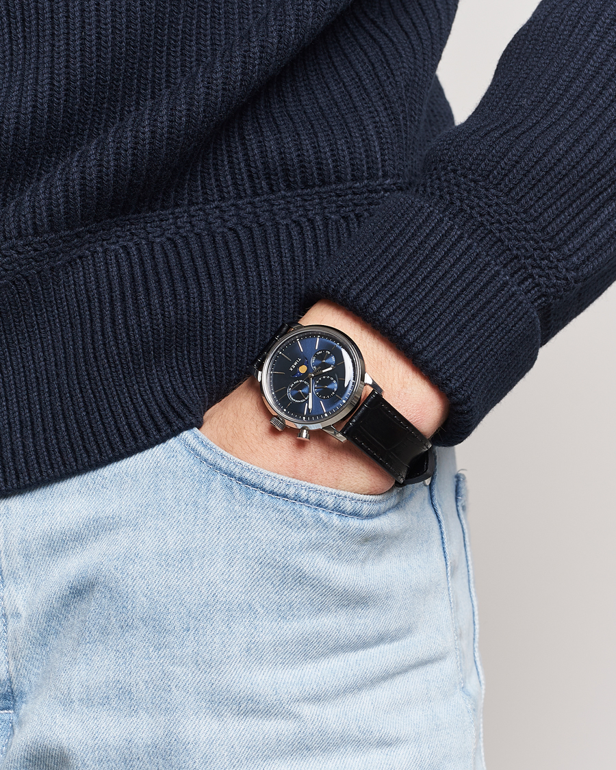 Uomini | Timex Marlin Moon Phase Quartz 40mm Blue Dial | Timex | Marlin Moon Phase Quartz 40mm Blue Dial
