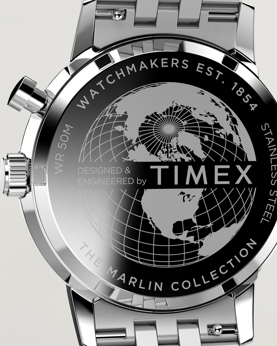 Uomini | Timex Marlin Moon Phase Quartz Steel 40mm Blue Dial | Timex | Marlin Moon Phase Quartz Steel 40mm Blue Dial