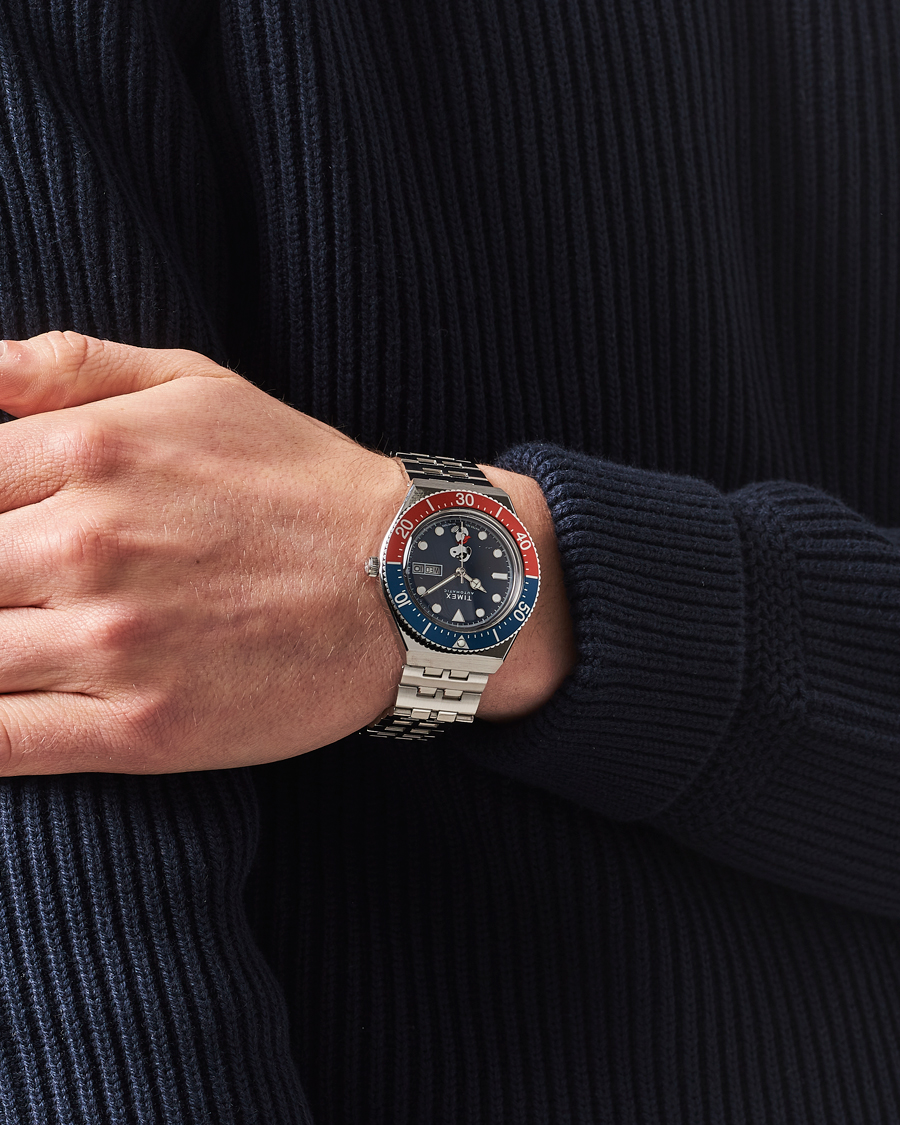 Uomini | Timex M79 X Peanuts Masked Marvel Automatic 40mm Blue Dial | Timex | M79 X Peanuts Masked Marvel Automatic 40mm Blue Dial