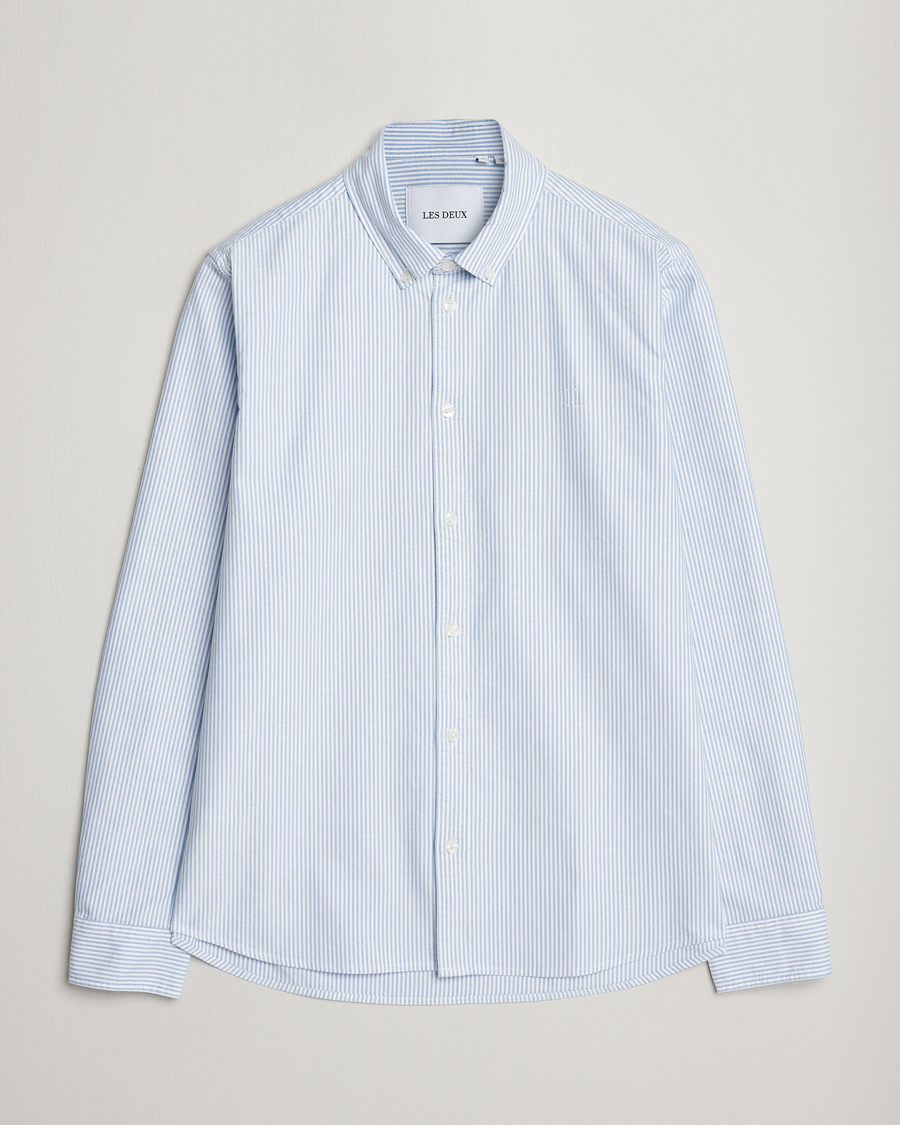 Uomini | Camicie | LES DEUX | Kristian Oxford Shirt Light Blue/White
