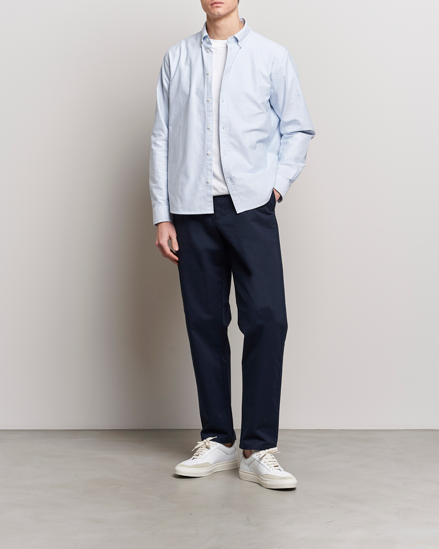 Uomini | Camicie | LES DEUX | Kristian Oxford Shirt Light Blue/White