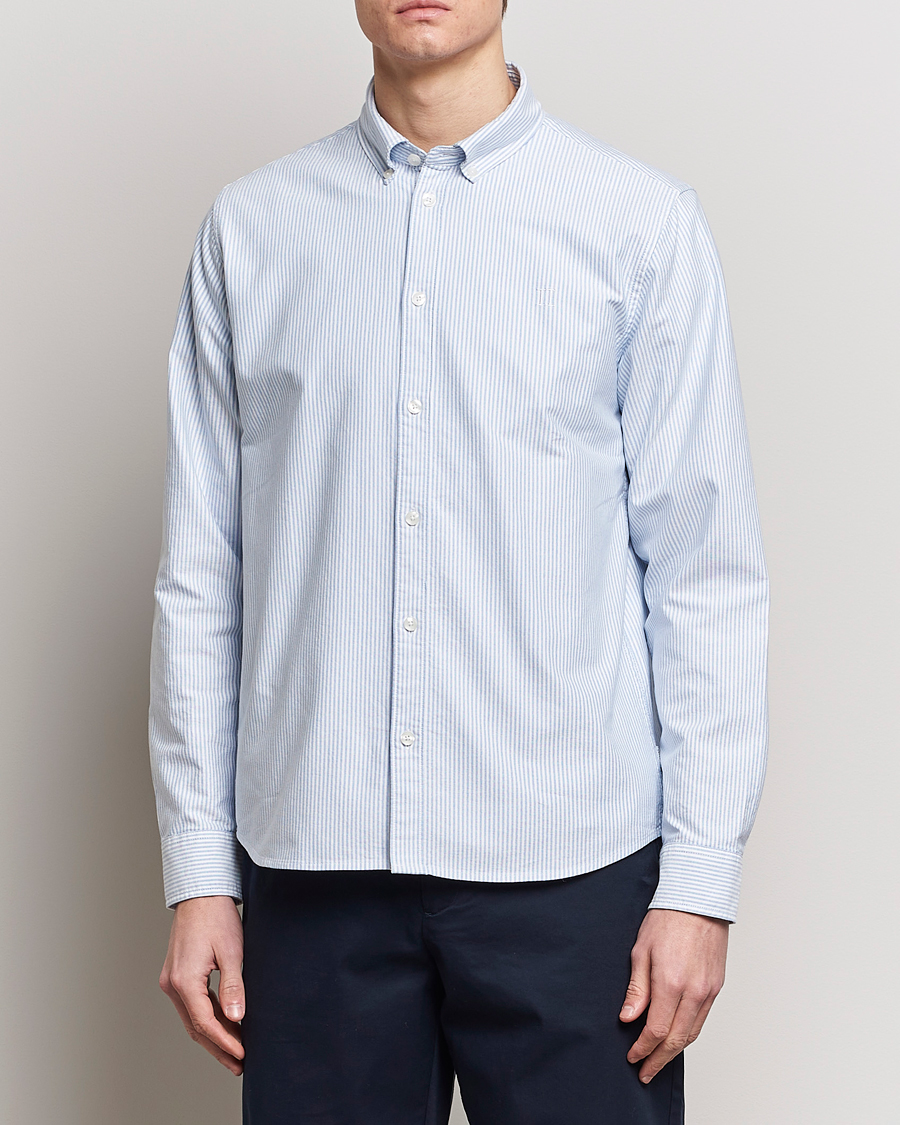 Uomini | Camicie | LES DEUX | Kristian Oxford Shirt Light Blue/White