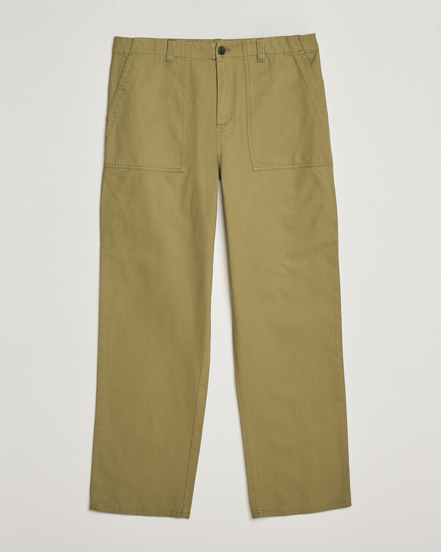 Uomini | Pantaloni | LES DEUX | Lester Fatigue Pants Surplus Green