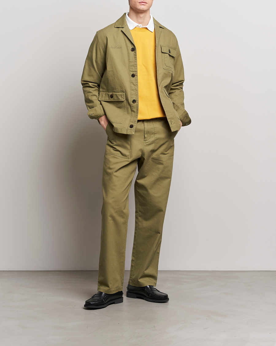 Uomini | Pantaloni | LES DEUX | Lester Fatigue Pants Surplus Green