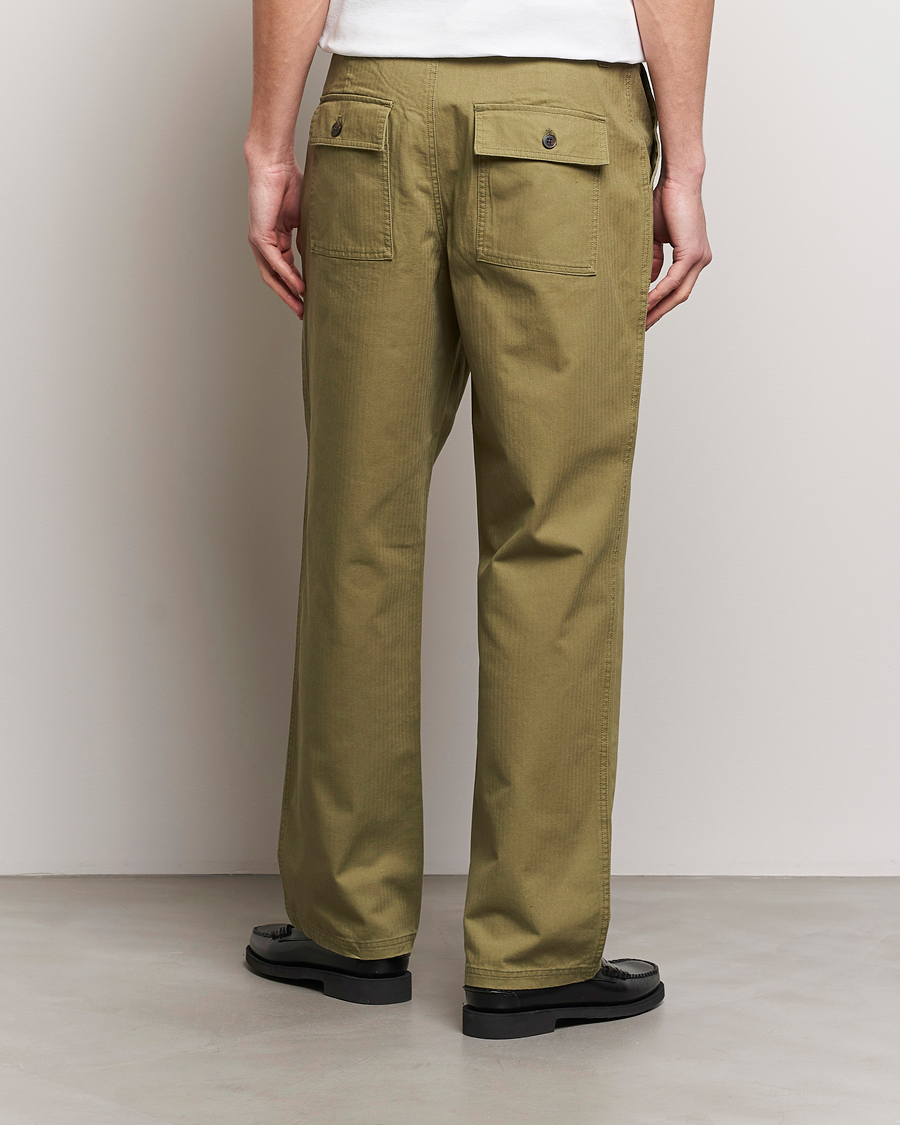 Uomini | Pantaloni | LES DEUX | Lester Fatigue Pants Surplus Green