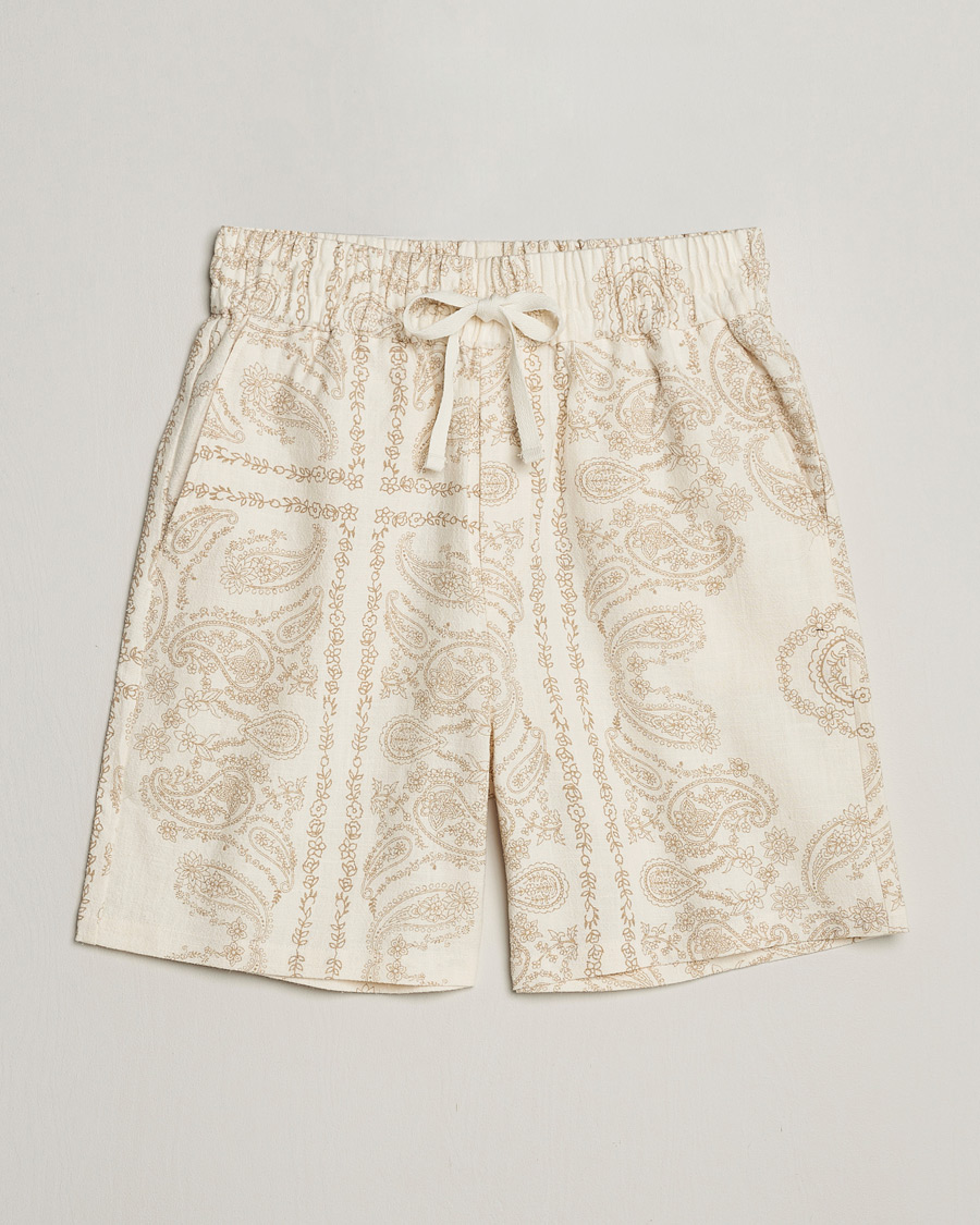 Uomini | Pantaloncini | LES DEUX | Lesley Paisley Shorts Light Ivory