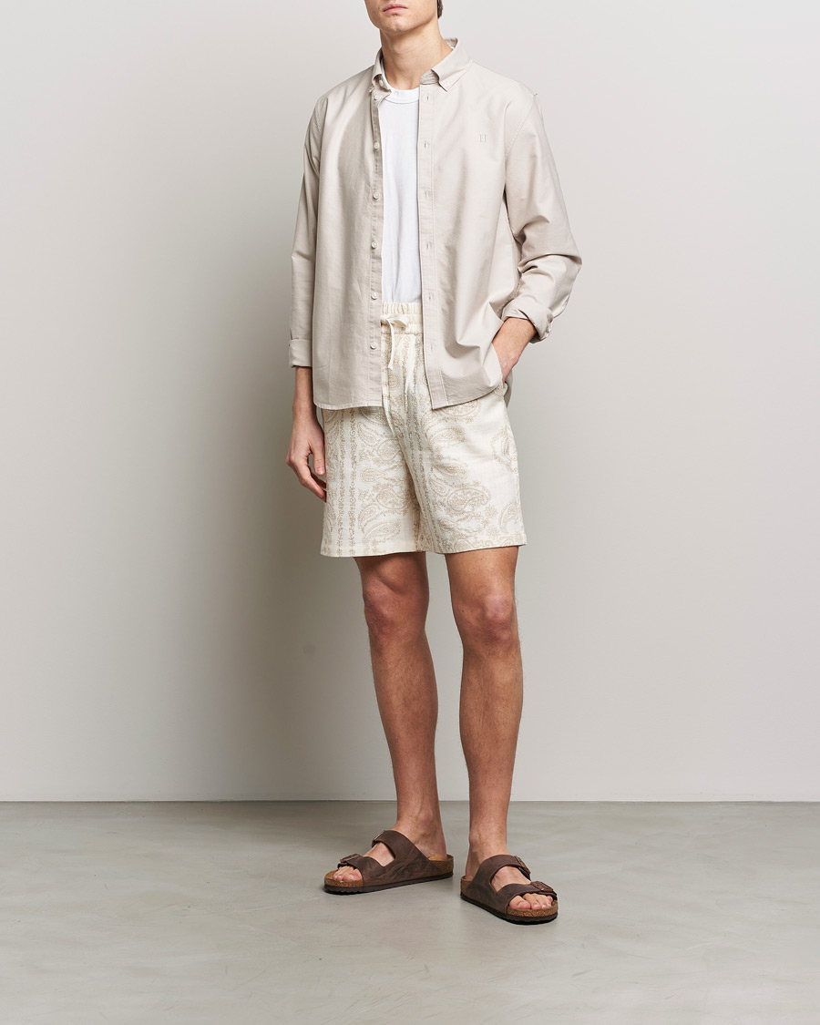 Uomini | Pantaloncini | LES DEUX | Lesley Paisley Shorts Light Ivory